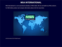 Tablet Screenshot of msainternational.us